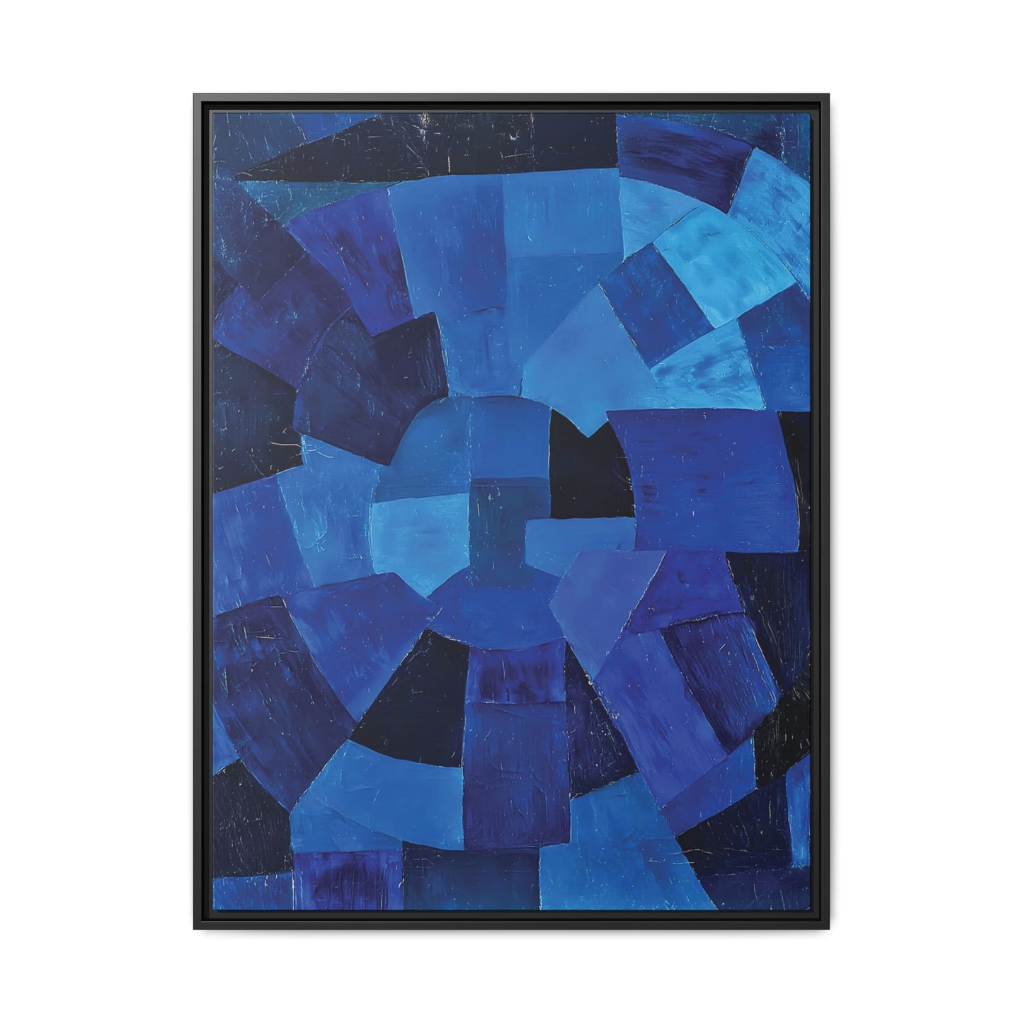 Komposition in Blau (1931) by Otto Freundlich / Toile encadrée sur caisse américaine
