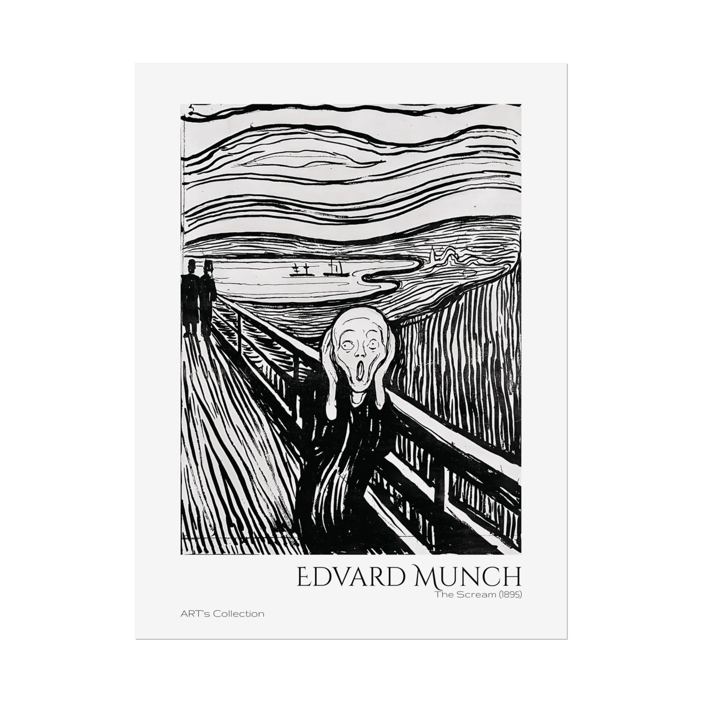 The Scream (1895) by Edvard Munch / Affiche imprimée - Série ART's Collection