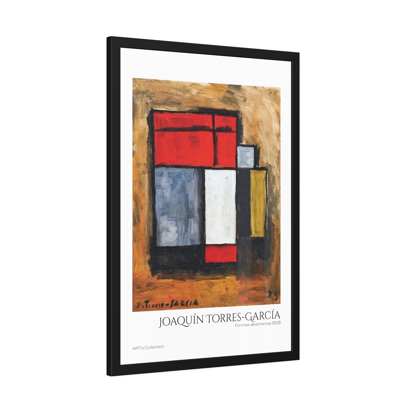 Formas abstractas (1929) by Joaquín Torres-García  / Affiche Encadrée série ART's Collection