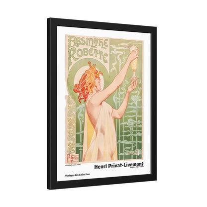 Absinthe Robette (1896) by Henri Privat-Livemont / Affiche Encadrée Série Vintage Ads Collection