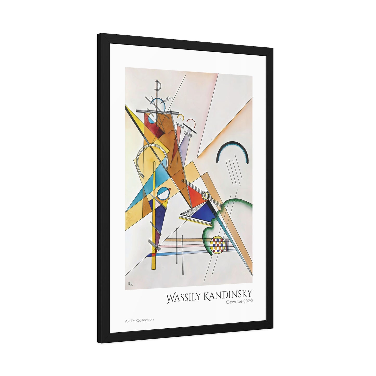 Gewebe (1923) by Wassily Kandinsky / Affiche Encadrée série ART's Collection