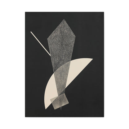 Konstruktion V (1923) by László Moholy-Nagy  / Reproduction Fine Art sur Toile /  Epaisseur 3.2 cm - 1.25 inch