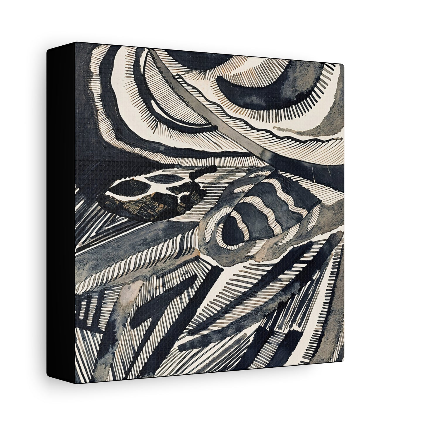 Landschaft (1918)  by Otto Freundlich  / Reproduction Fine Art sur Toile / Epaisseur 3.2 cm - 1.25 inch