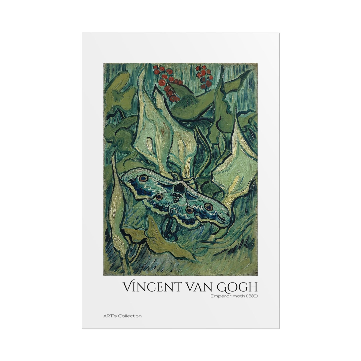 Emperor moth (1889) by Vincent van Gogh / Affiche imprimée - Série ART's Collection
