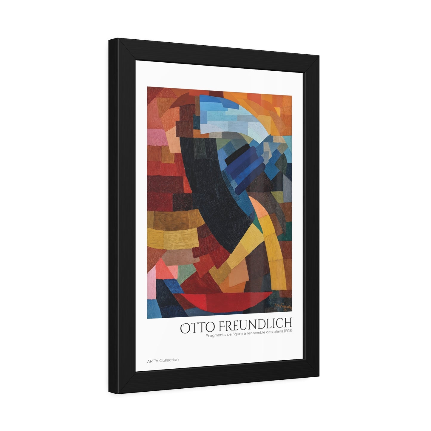 Fragments de figure à l'ensemble des plans (1928) by Otto Freundlich  / Affiche Encadrée série ART's Collection