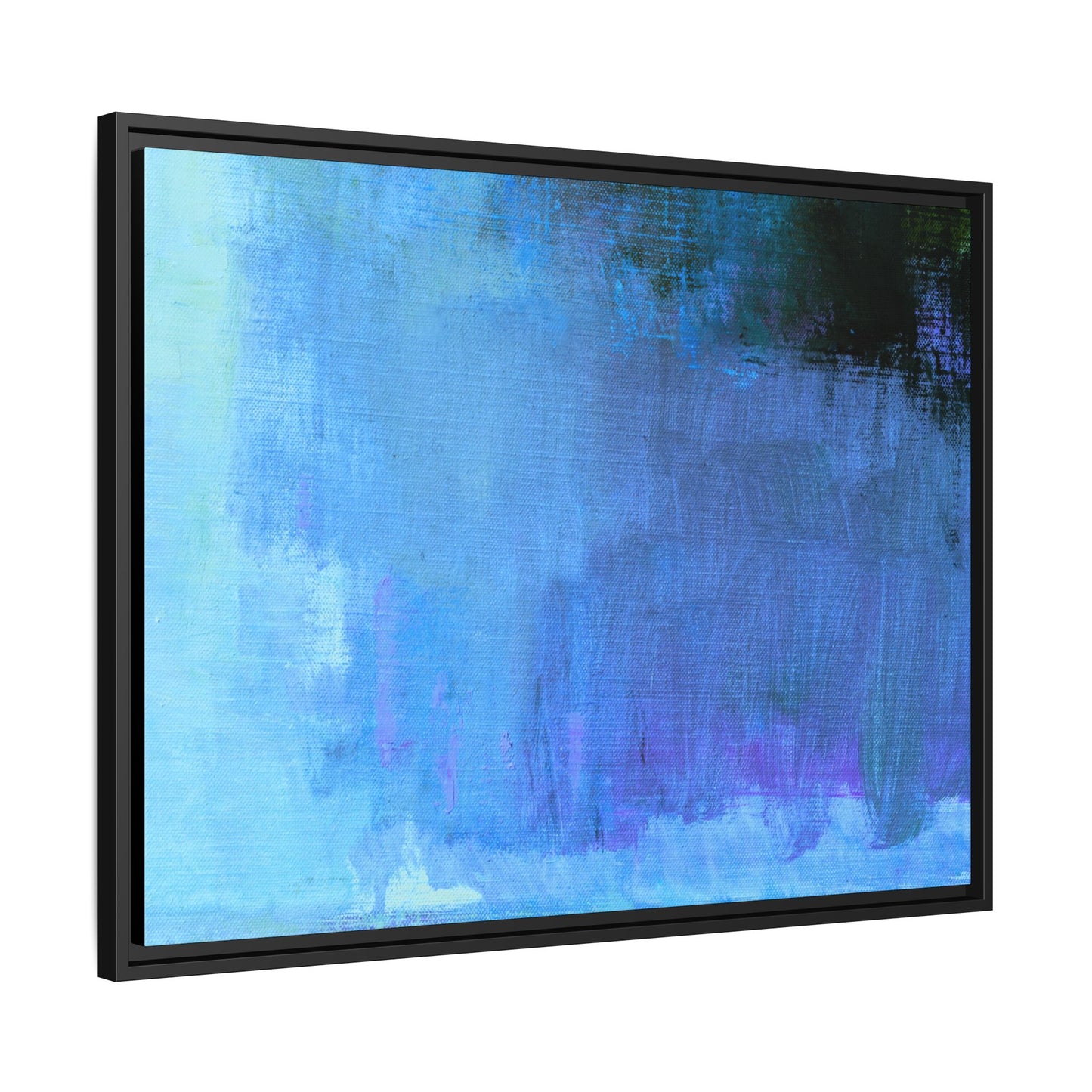 Tableau Contemporain Azuréen "Série Sign Collections" / Toile encadrée sur caisse américaine