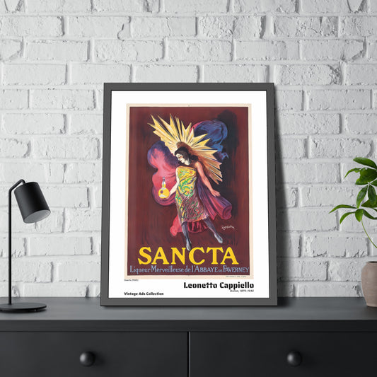 Sancta (1925) by Leonetto Cappiello / Affiche Encadrée Série Vintage Ads Collection