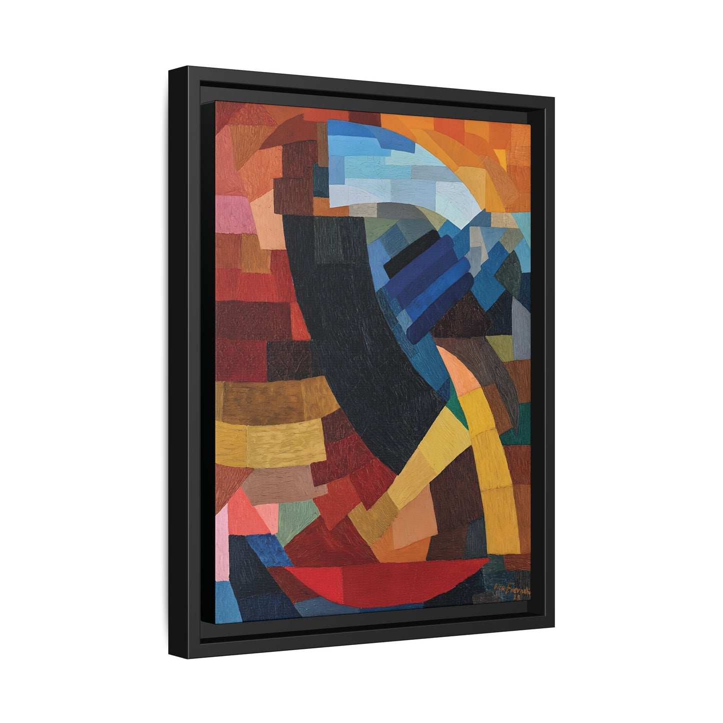 Fragments de figure à l'ensemble des plans (1928) by Otto Freundlich  / Toile encadrée sur caisse américaine