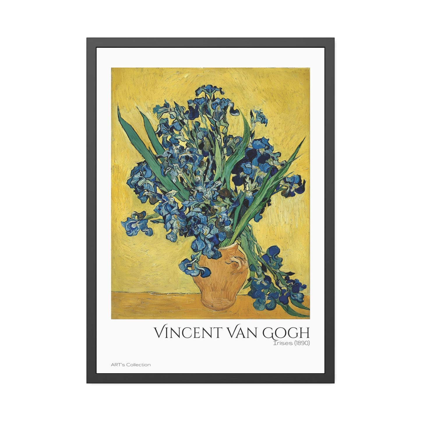 Irises (1890) by Vincent Van Gogh / Affiche Encadrée série ART's Collection