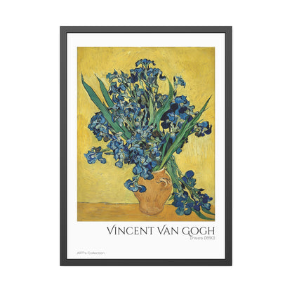 Irises (1890) by Vincent Van Gogh / Affiche Encadrée série ART's Collection