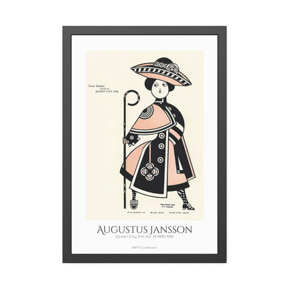 Queen City Ink, Ad. 34 (1890-1913) by Augustus Jansson  / Affiche Encadrée série ART's Collection