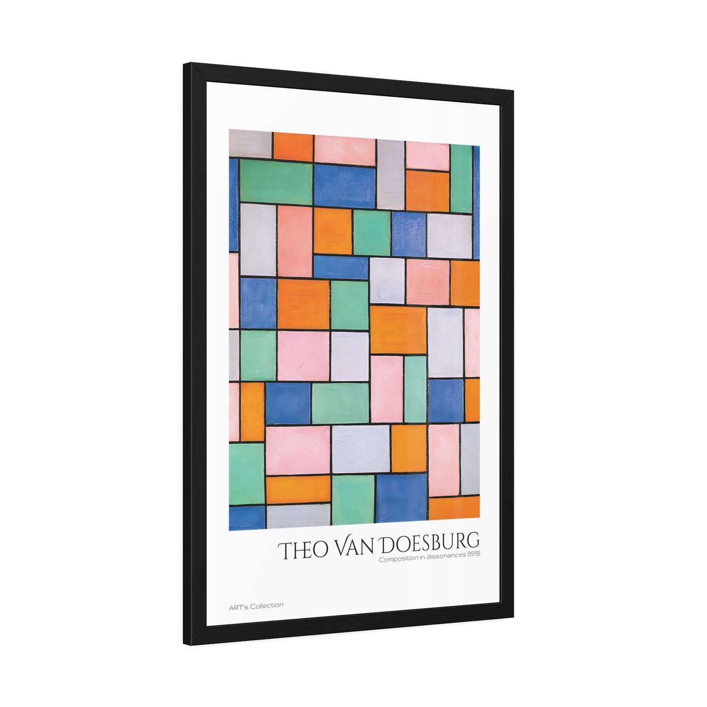 Composition in dissonances (1919) by Theo Van Doesburg / Affiche Encadrée série ART's Collection