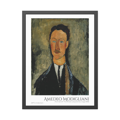 Portrait Of The Artist Léopold Survage (1918) by Amedeo Modigliani  / Affiche Encadrée série ART's Collection