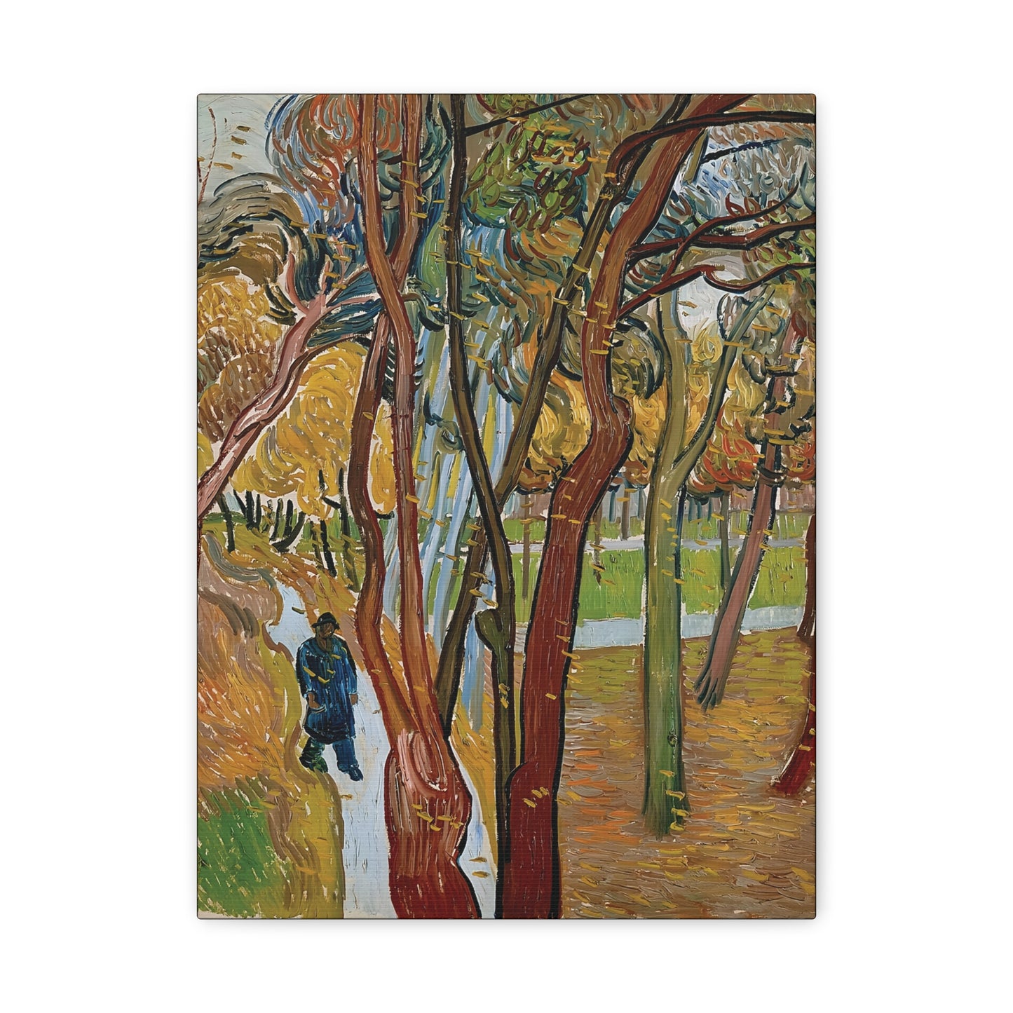 The garden of Saint Paul's Hospital by Vincent van Gogh  / Reproduction Fine Art sur Toile / Epaisseur 3,2cm - 1'25 po