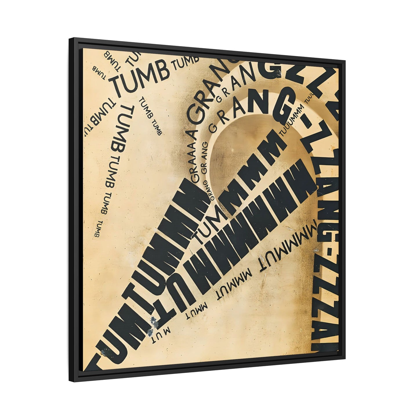 Parole in liberta - futuriste olfattive tattili-termiche Pl. 8 (1932) by Filippo Tommaso / Toile encadrée sur caisse américaine