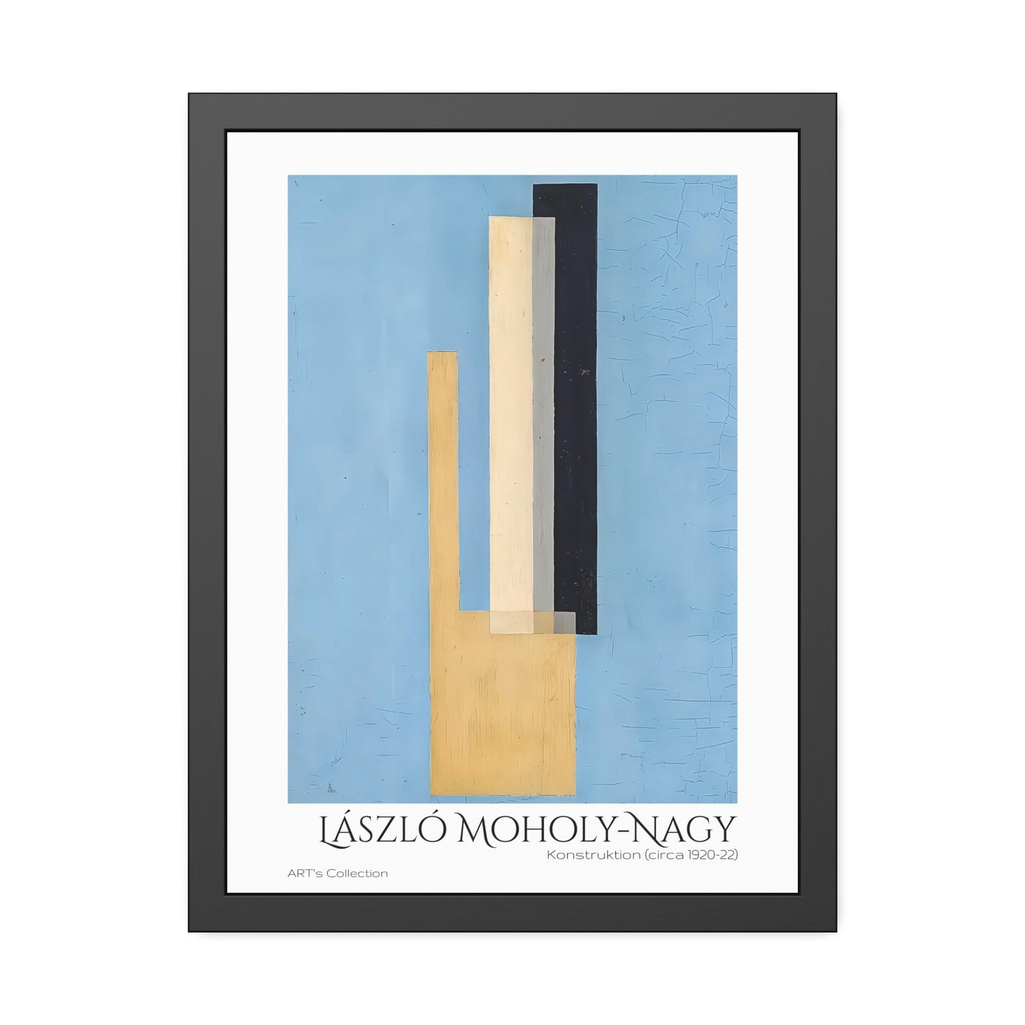 Konstruktion (circa 1920-22) by László Moholy-Nagy  / Affiche Encadrée série ART's Collection