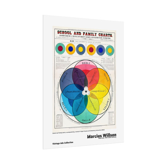 School and family charts accompanied by a manual of object lessons by Marcius Willson  / Affiche imprimée - Série Vintage Ads Collection