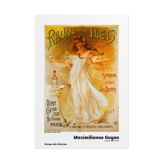 Rhum Des Ilets (1880-1900) by Maximilienne Guyon / Affiche imprimée - Série Vintage Ads Collection