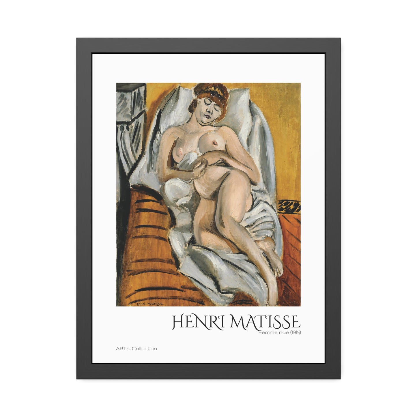 Femme nue (1915) by Henri Matisse  / Affiche Encadrée série ART's Collection