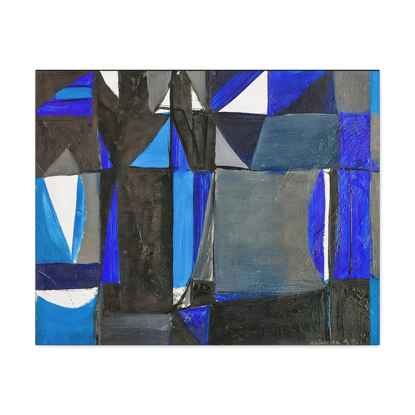 Abstraksjon by Gunnar S. Gundersen  / Reproduction Fine Art sur Toile / Flanc Large Epaisseur 3.2 cm - 1.25 inch