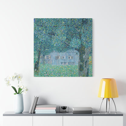Bauernhaus in Buchberg (1911)  by Gustav Klimt / Reproduction Fine Art sur Toile / Flanc Large Epaisseur 3.2 cm - 1.25 inch
