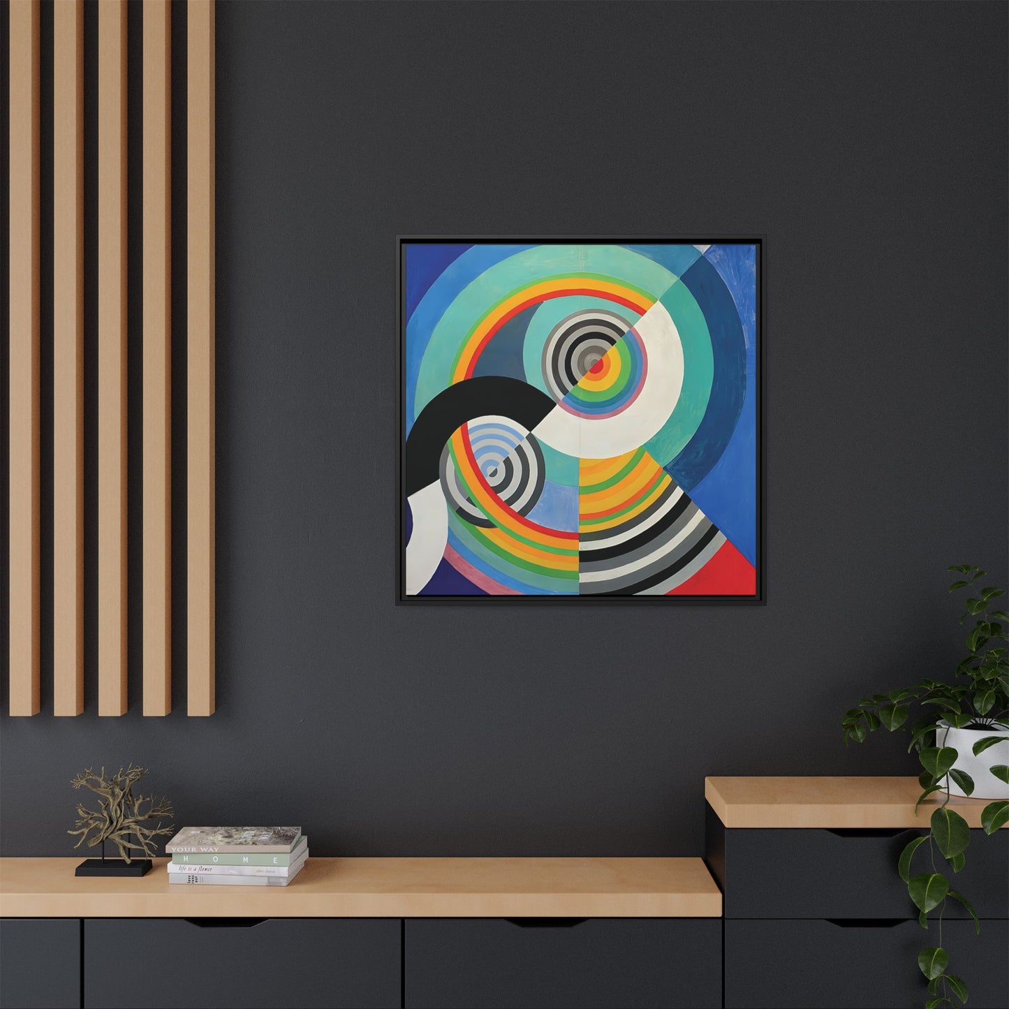 Rythme Numéro 3 (1938)  by Robert Delaunay  / Toile encadrée sur caisse américaine