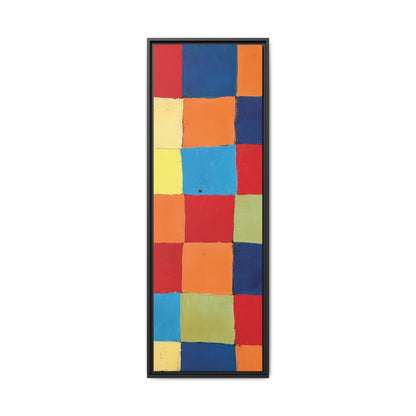 Color chart Qu1 (1930) by Paul Klee / Toile encadrée sur caisse américaine