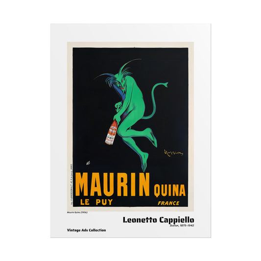 Maurin Quina (1906) by Leonetto Cappiello / Affiche imprimée - Série Vintage Ads Collection