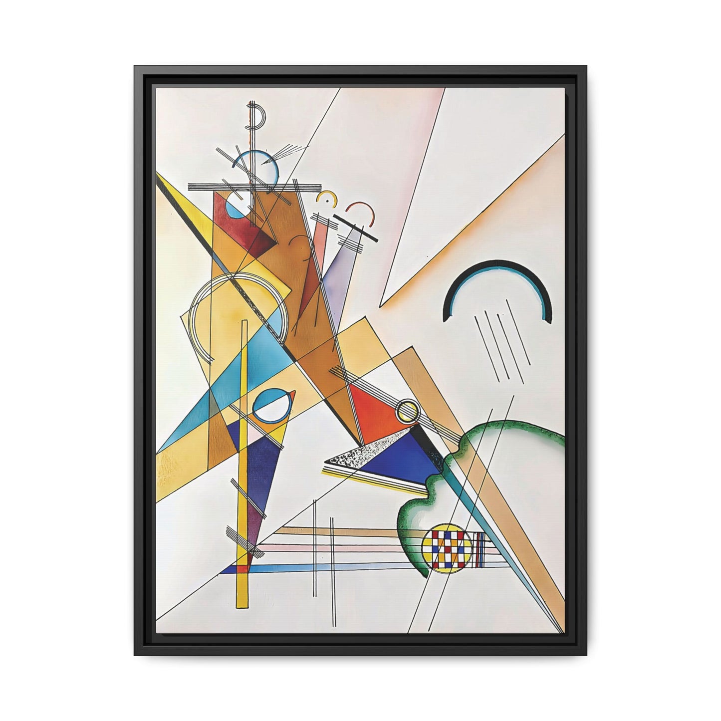 Wassily Kandinsky / Tissu (1923) / Toile encadrée sur caisse américaine