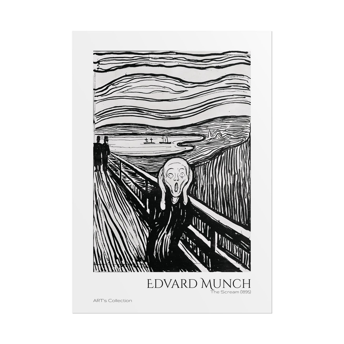 The Scream (1895) by Edvard Munch / Affiche imprimée - Série ART's Collection