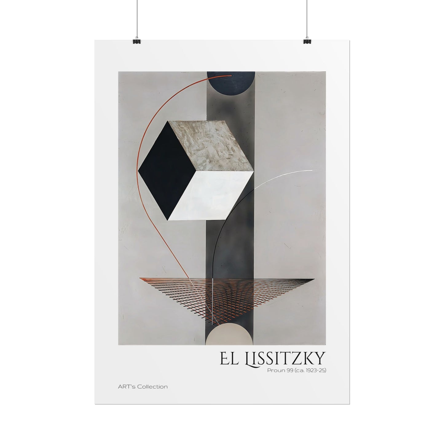 Proun 99 (ca. 1923-1925) by El Lissitzky / Affiche imprimée - Série ART's Collection