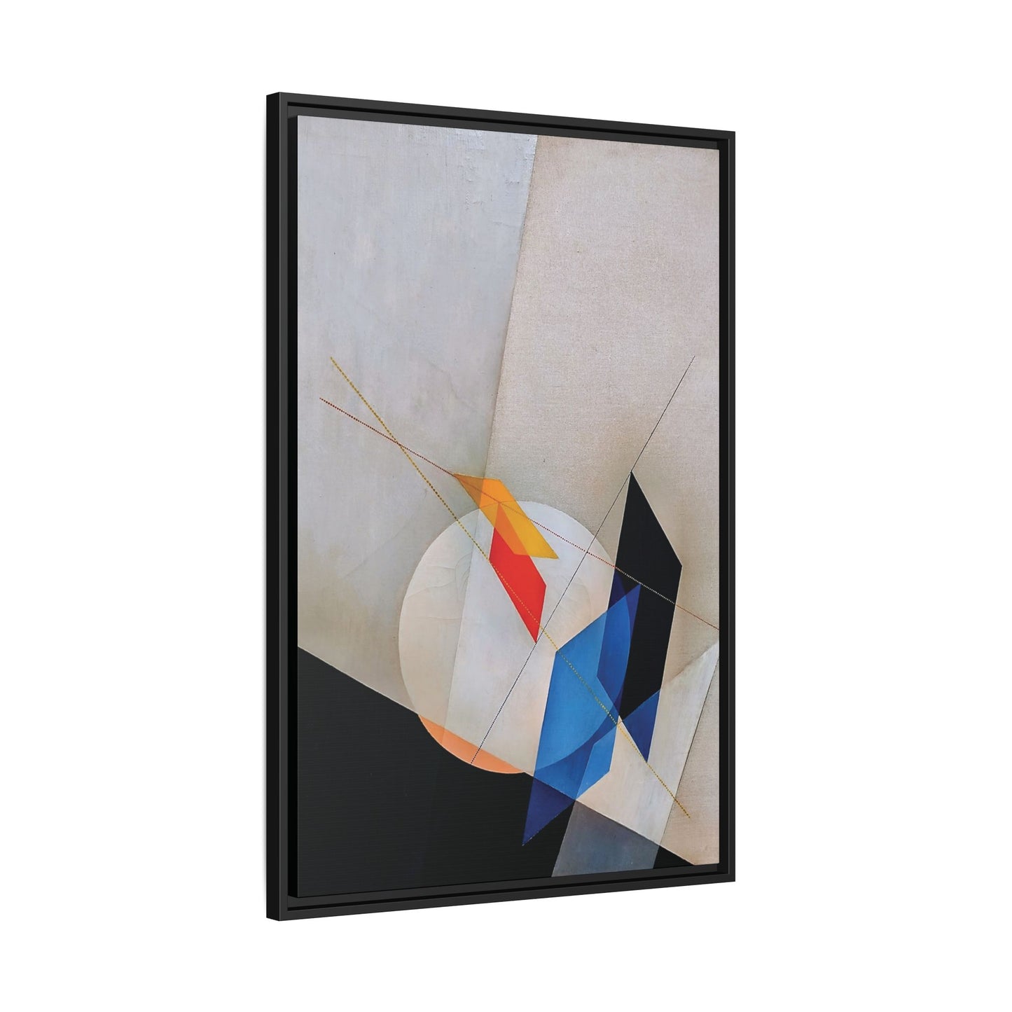 A 18 (1927) by László Moholy-Nagy  / Toile encadrée sur caisse américaine