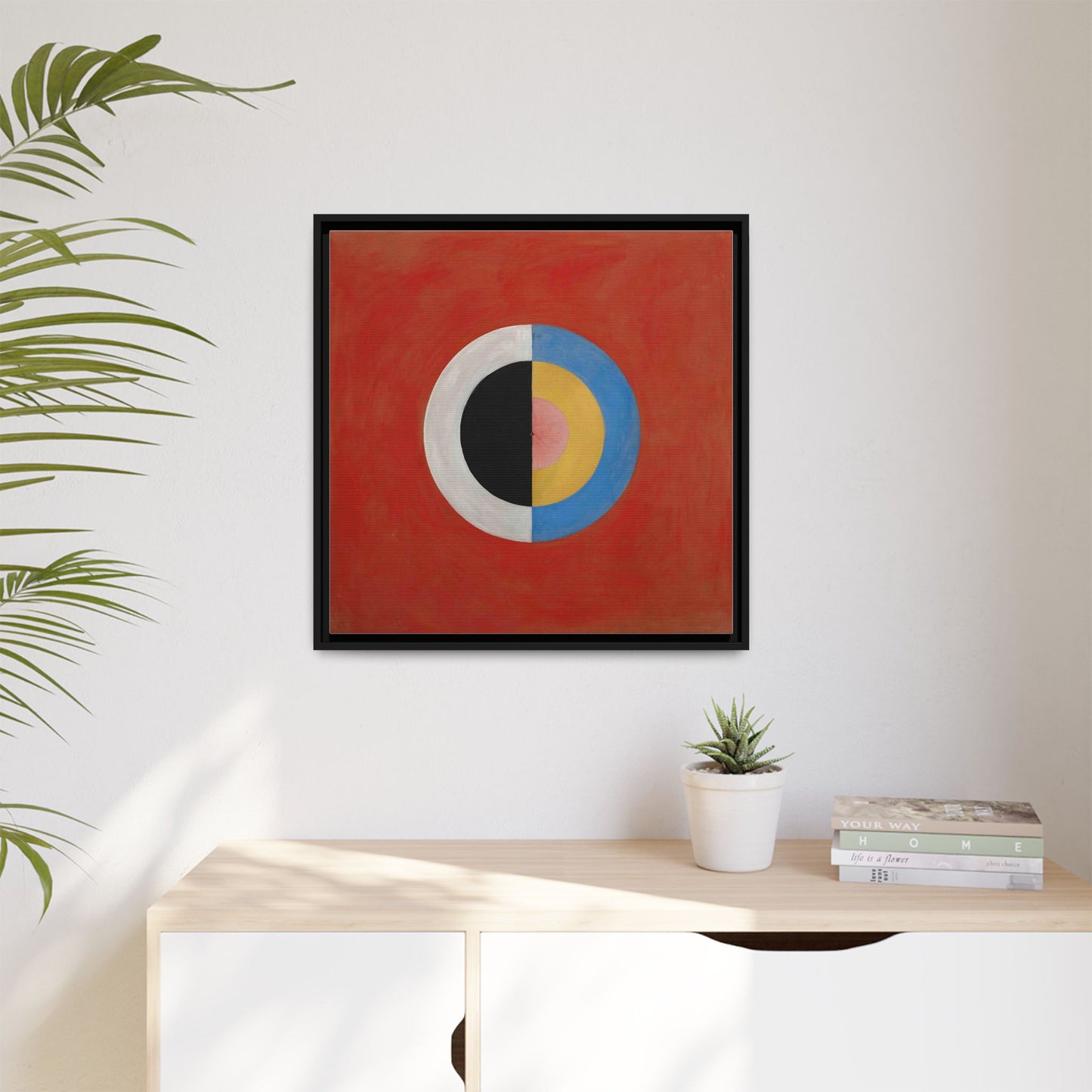 Group IX,SUW, No. 17. The Swan (1914-1915) by Hilma af Klint   / Toile encadrée sur caisse américaine