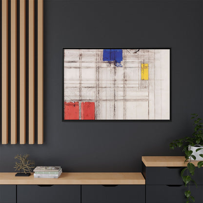 Study for a Composition (1940-1941) by Piet Mondrian  / Toile encadrée sur caisse américaine