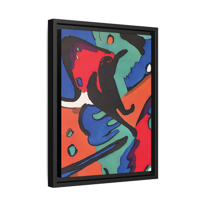 Wassily Kandinsky / Le Cavalier Bleu (1912) / Toile encadrée sur caisse américaine