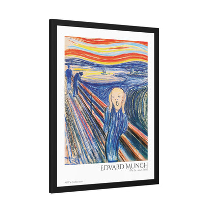 The Scream (1895) color version by Edvard Munch / Affiche Encadrée série ART's Collection
