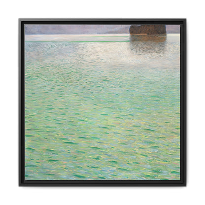 Insel im Attersee - Island in the Attersee (circa 1901-02)  by Gustav Klimt / Toile encadrée sur caisse américaine