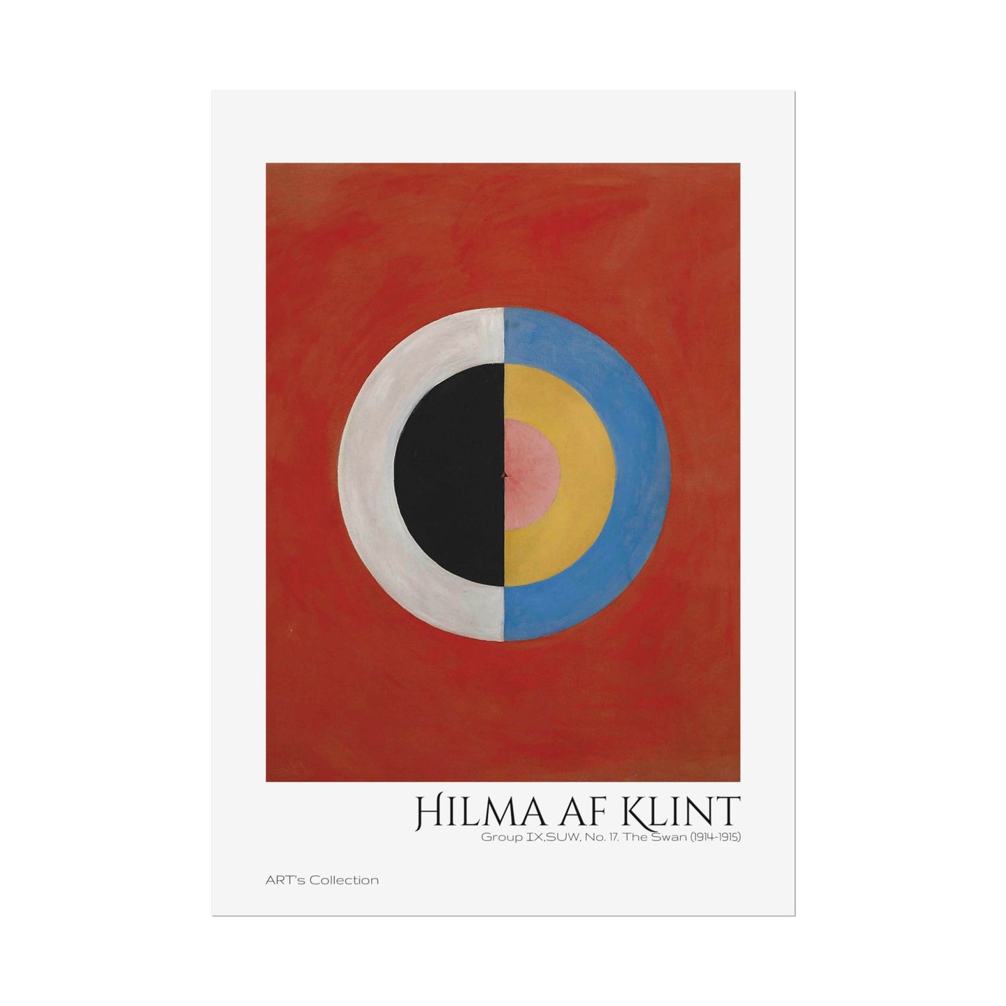 Group IX,SUW, No. 17. The Swan (1914-1915) by Hilma af Klint  / Affiche imprimée - Série ART's Collection