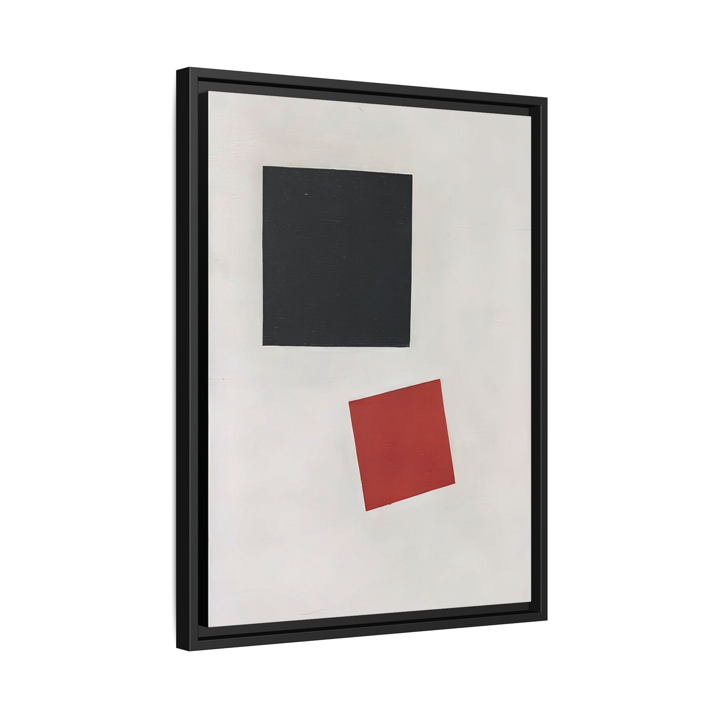 Black Square and Red Square (1915) by Kazimir Malevich  / Toile encadrée sur caisse américaine