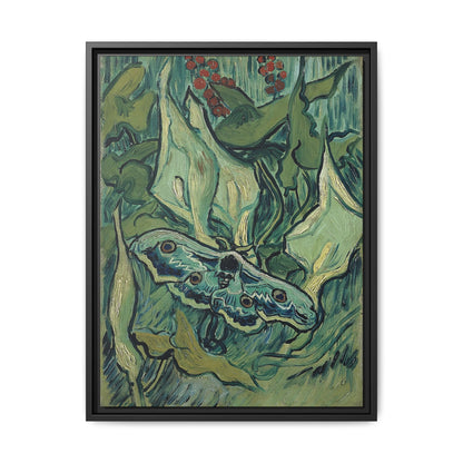 Emperor moth (1889) by Vincent van Gogh / Toile encadrée sur caisse américaine