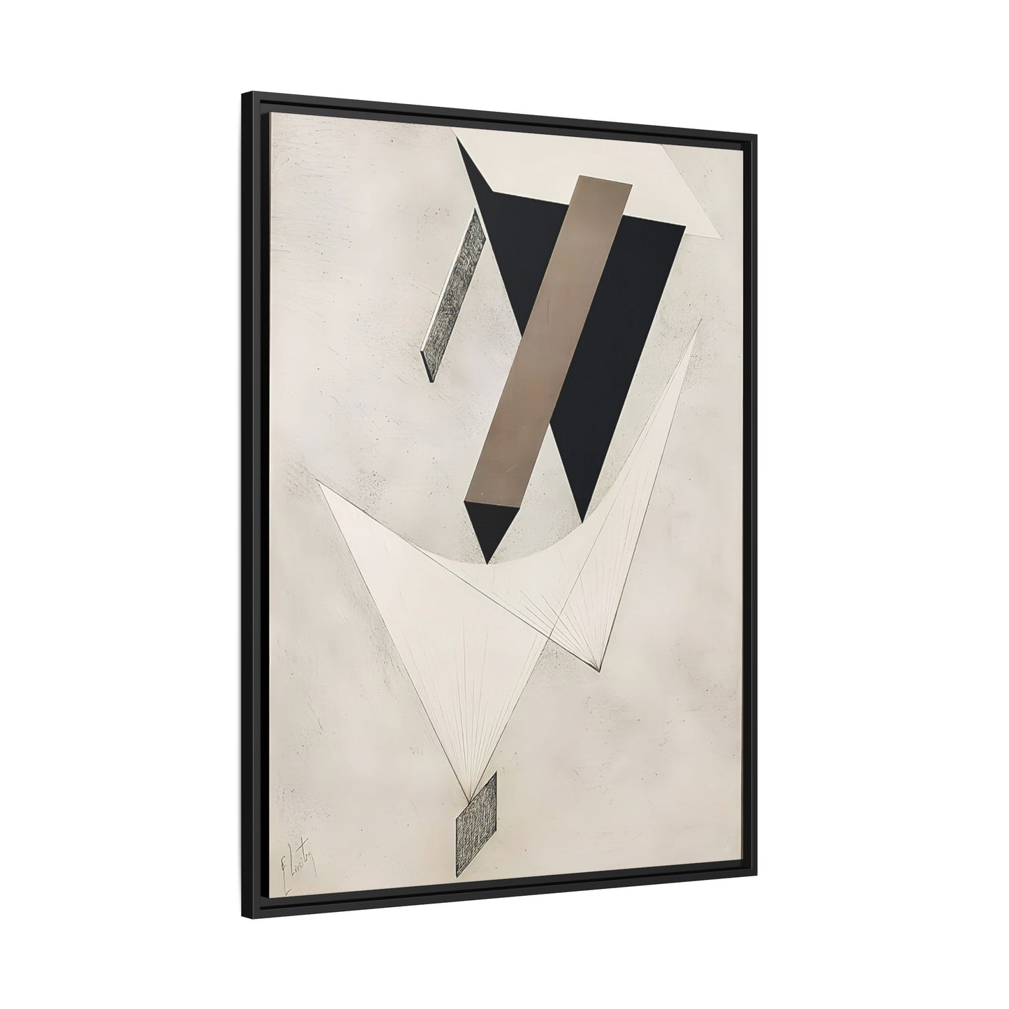 Kestnermappe Proun, Rob. Levnis and Chapman GmbH Hannover #4 (1923) by El Lissitzky / Toile encadrée sur caisse américaine