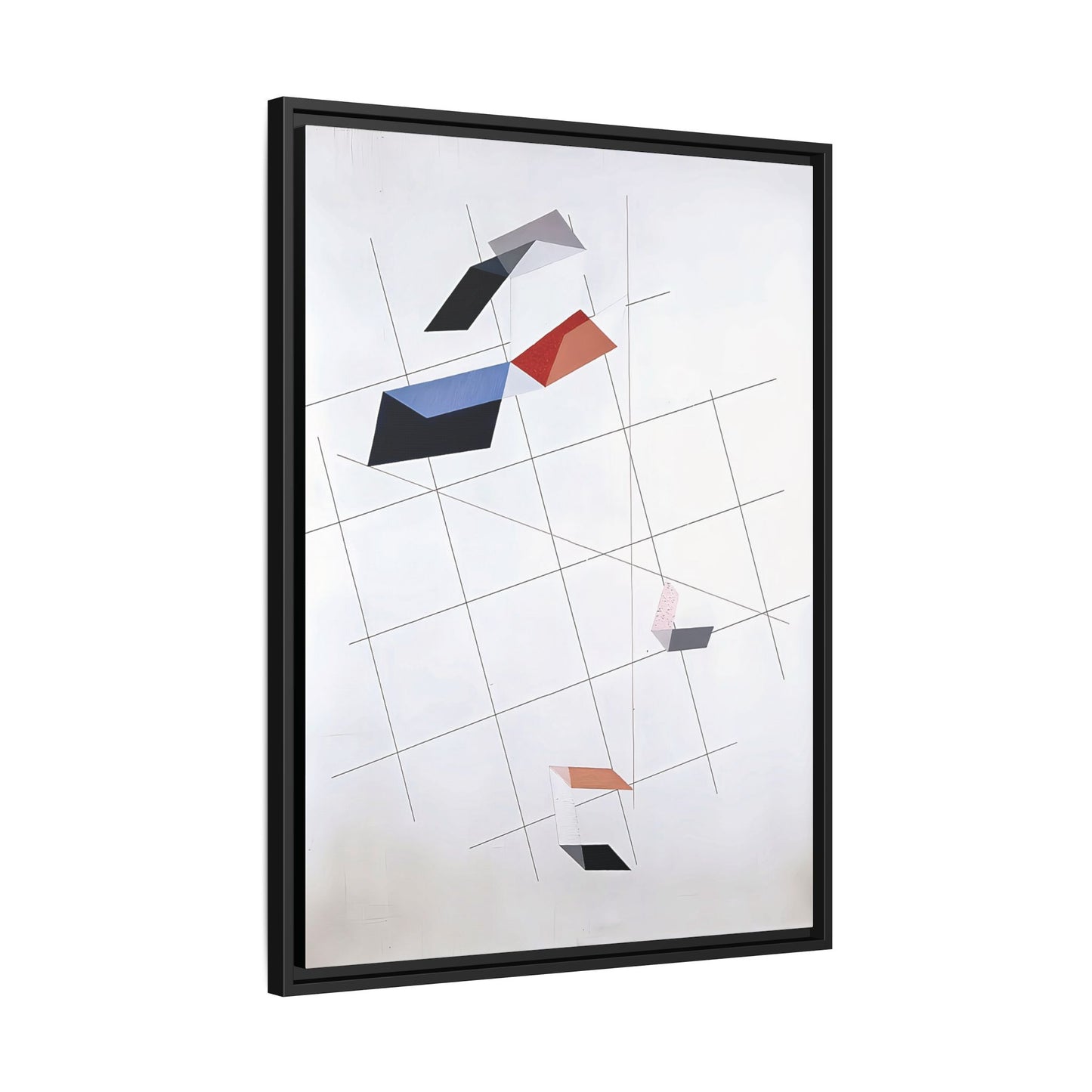 L IV (1936) by László Moholy-Nagy  / Toile encadrée sur caisse américaine