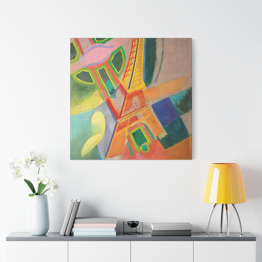 Eiffel Tower (1924) by Robert Delaunay / Reproduction Fine Art sur Toile / Large Epaisseur 3.2 cm - 1.25 inch