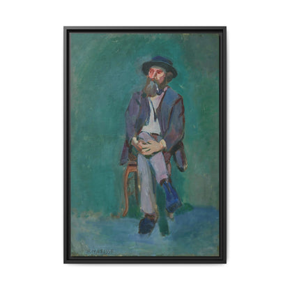 Homme assis (1900) by Henri Matisse / Toile encadrée sur caisse américaine
