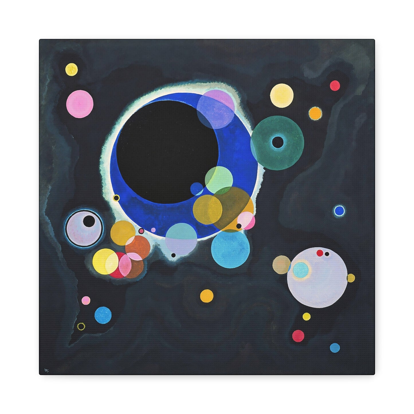 Several Circles (1926) by Wassily Kandinsky  / Reproduction Fine Art sur Toile / Epaisseur 3,2cm - 1'25 po