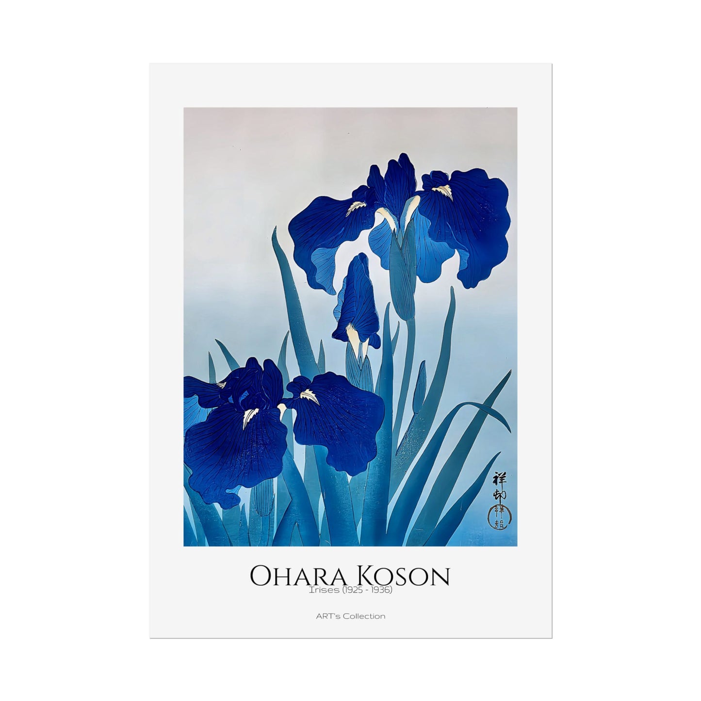 Irises (1925 - 1936) by Ohara Koson / Affiche imprimée - Série ART's Collection