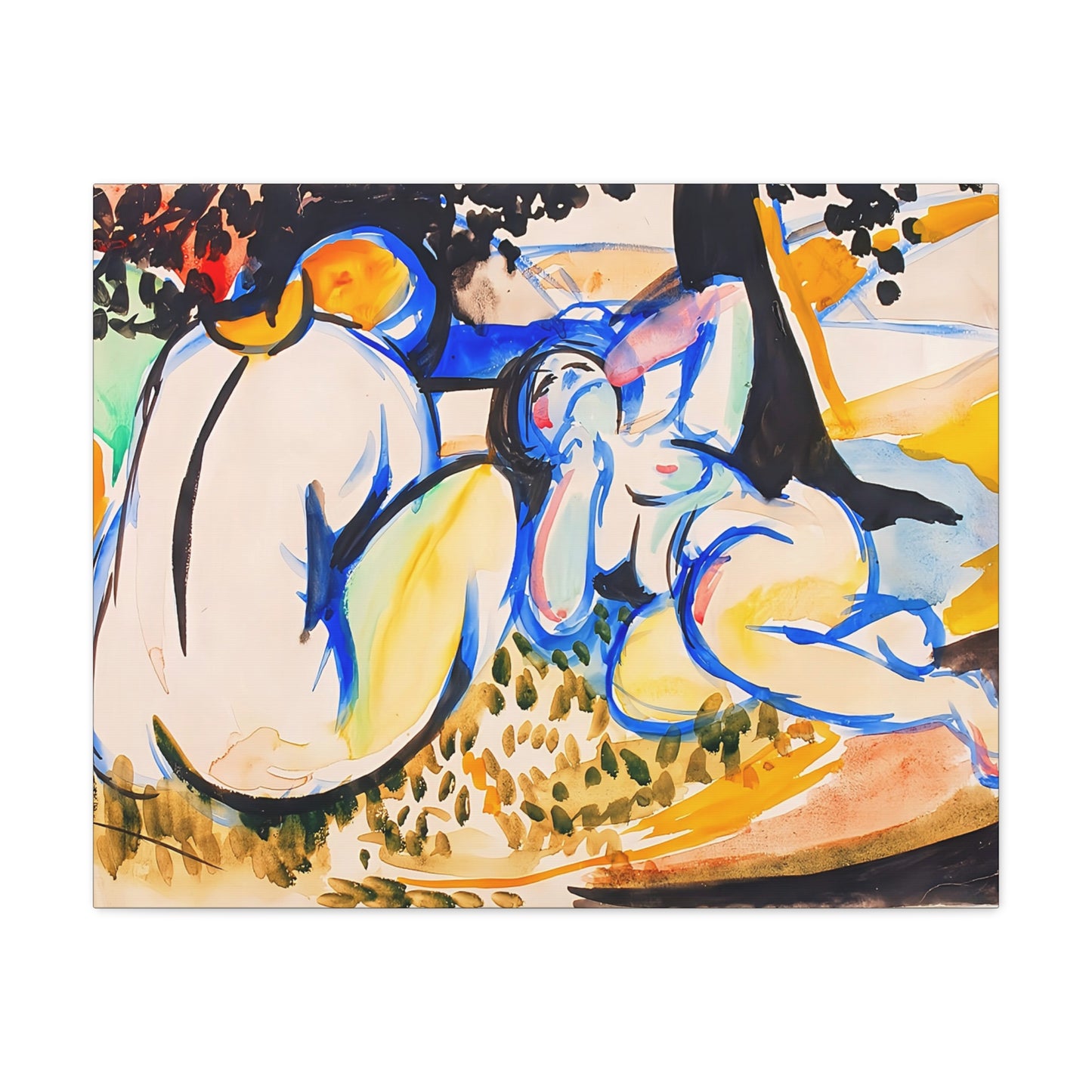 Nudes (1915-1918) by Henry Lyman Saÿen  / Reproduction Fine Art sur Toile / Flanc Large Epaisseur 3.2 cm - 1.25 inch