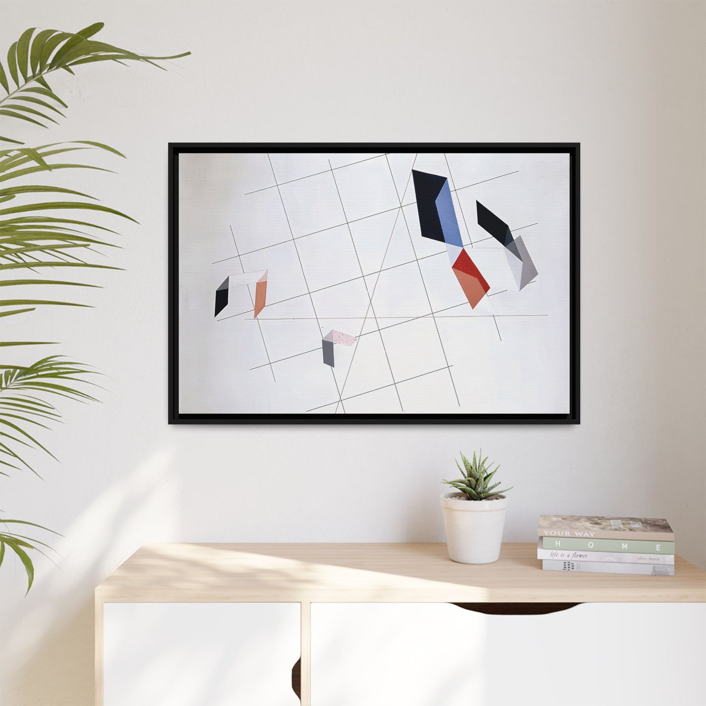 L IV (1936) by László Moholy-Nagy  / Toile encadrée sur caisse américaine