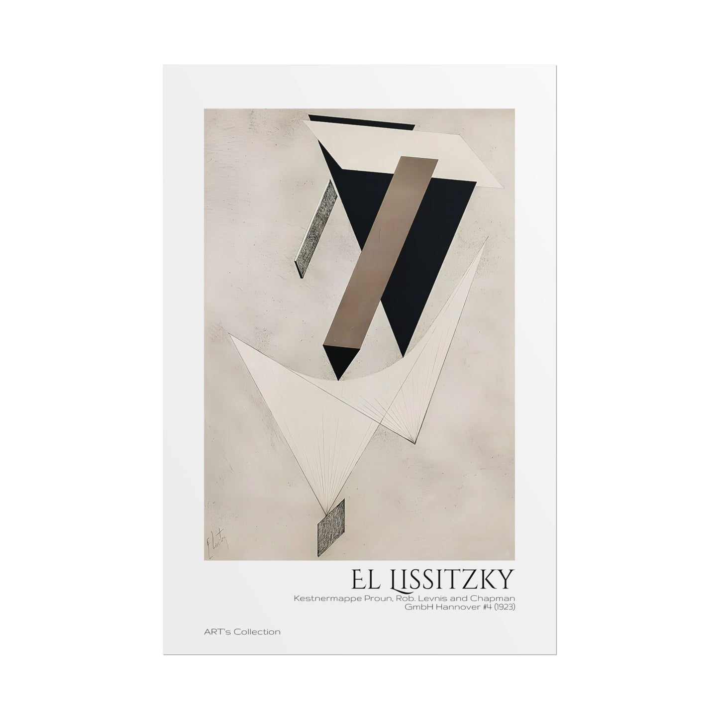Kestnermappe Proun, Rob. Levnis and Chapman GmbH Hannover #4 (1923) by El Lissitzky / Affiche imprimée - Série ART's Collection
