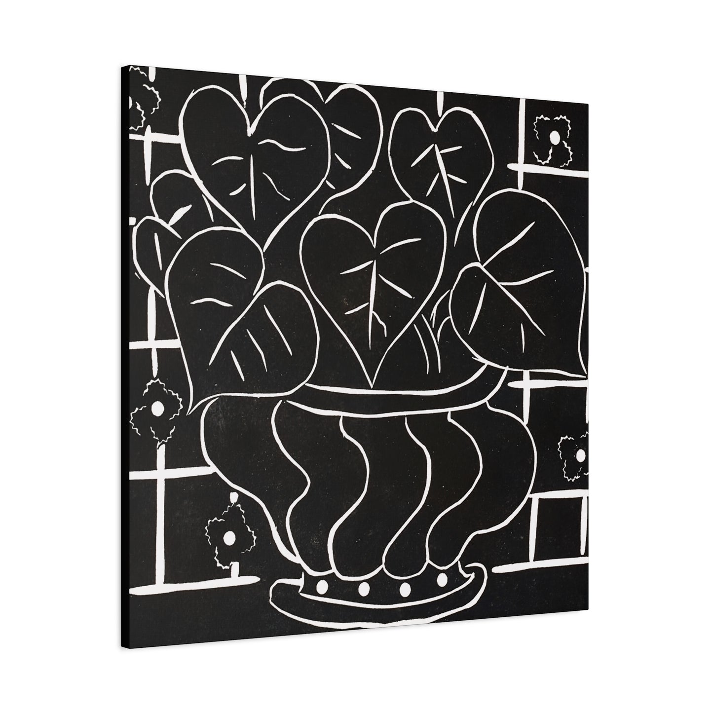 Corbeille de bégonias I (1938) by  Henri Matisse / Reproduction Fine Art sur Toile / Large Epaisseur 3.2 cm - 1.25 inch